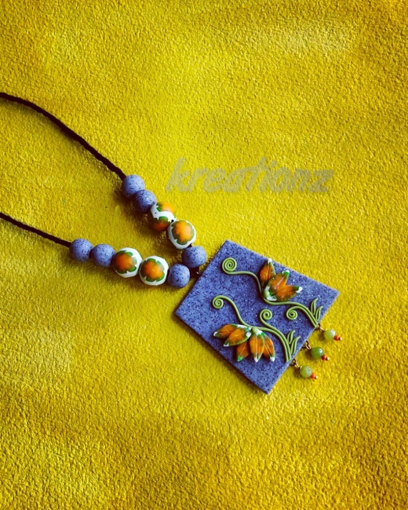 Purple Polymerclay Jewellery 